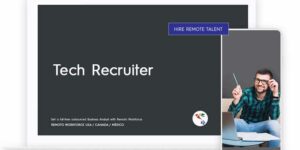 USA and CANADA tumbnail for Tech Recruiter it looks like on a laptop or mobile view