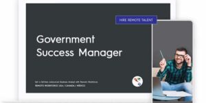 USA and CANADA tumbnail for Government Success Manager it looks like on a laptop or mobile view