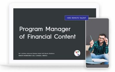 Program Manager of Financial Content