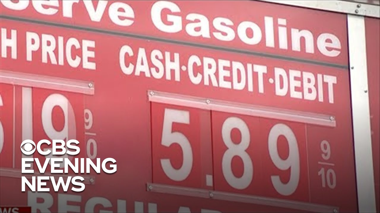 Gas prices hit records as inflation fears intensify from YouTube