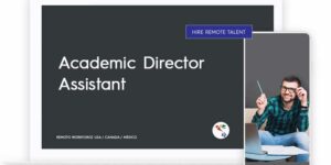 Academic Director Assistant Role Description