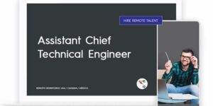 Assistant Chief Technical Engineer Role Description