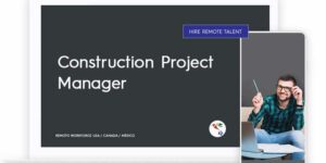 Construction Project Manager Role Description