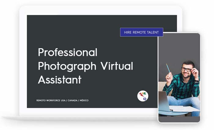 Professional Photograph Virtual Assistant Role Description